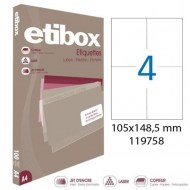 Etikety univerzálne 105x148,5mm Etibox A4 100 hárkov_1