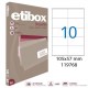 Etikety univerzálne 105x57mm Etibox A4 100 hárkov_1