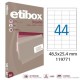 Etikety univerzálne 48,5x25,4mm Etibox A4 100 hárkov_1