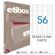 Etikety univerzálne 52,5x21,2mm Etibox A4 100 hárkov_1