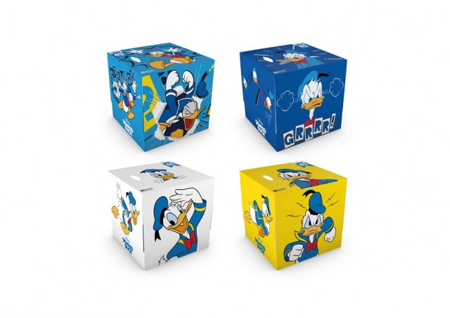 Papierové vreckovky v krabici s potlačou - DONALD DUCK_1