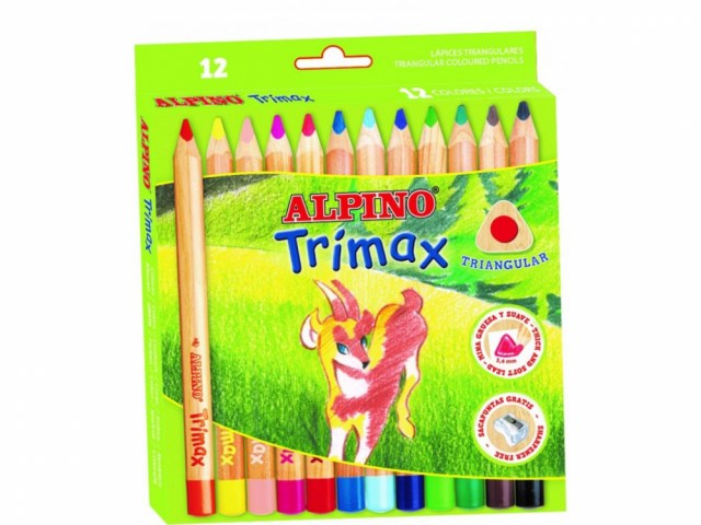 Balenie farebných ceruziek Trimax Jumbo 12 ks_1