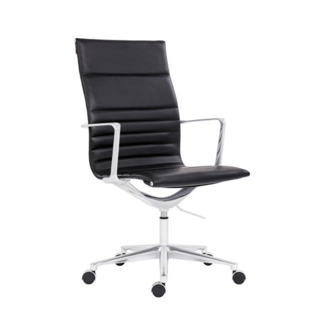 Kancelárske kreslo Sophia Executive, kožené čierne P03_1