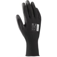 Rukavice polyester, polomáčané BUCK čierne veľ. 8/M_1
