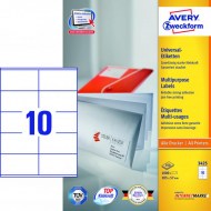 Etikety univerzálne 105x57mm Avery A4 100 hárkov_1