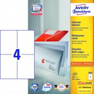 Etikety univerzálne 105x148mm Avery A4 100 hárkov_1