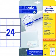 Etikety univerzálne 70x36mm Avery A4 25+5 hárkov_1