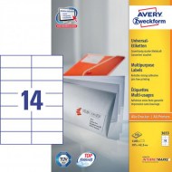 Etikety univerzálne 105x42,3mm Avery A4 100 hárkov_1
