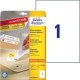 Etikety univerzálne odnímateľné 210x297mm Avery A4 25+5 hárkov_1