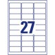 Etikety univerzálne odnímateľné 63,5x29,6mm Avery A4 25+5 hárkov_1