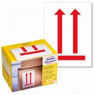 Etikety Avery s varovným symbolom Neklopiť 74x100mm na kotúči_1