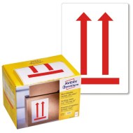Etikety Avery s varovným symbolom Neklopiť 74x100mm na kotúči_1