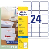 Samolepiace etikety AVERY 63,5x33,9mm adresné biele_1