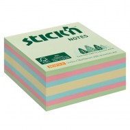 Samolepiaca kocka 76x76mm lesný mix pastelových farieb 400 lístkov_1