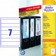 Etikety univerzálne na zakladače 38x192mm Avery A4 25+5 hárkov_1