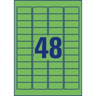 Etikety Avery odnímateľné 45,7x21,2 mm, zelené_1