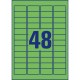 Etikety Avery odnímateľné 45,7x21,2 mm, zelené_1