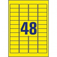 Etikety Avery odnímateľné 45,7x21,2 mm, žlté_1