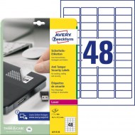 Etikety odolné na špeciálne použitie Avery šachovnicový vzor 45,7x21,2mm A4 biele 20 hár_1