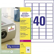 Etikety odolné na špeciálne použitie s trojnásobnou lepivosťou Avery 63,5x33,9mm biele_1