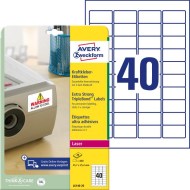 Etikety odolné na špeciálne použitie s trojnásobnou lepivosťou Avery 63,5x33,9mm biele_1