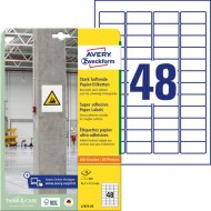 Etikety univerzálne 45,7x21,2mm Avery  A4, silne lepivé 20 hárkov_1