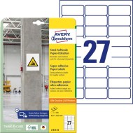 Etikety univerzálne 63,5x29,6mm Avery  A4, silne lepivé 20 hárkov_1