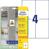 Etikety univerzálne 105x148mm Avery  A4, silne lepivé 20 hárkov_1