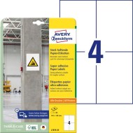 Etikety univerzálne 105x148mm Avery  A4, silne lepivé 20 hárkov_1
