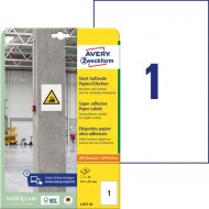 Etikety univerzálne 210x297mm Avery  A4, silne lepivé 20 hárkov_1