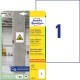 Etikety univerzálne 210x297mm Avery  A4, silne lepivé 20 hárkov_1