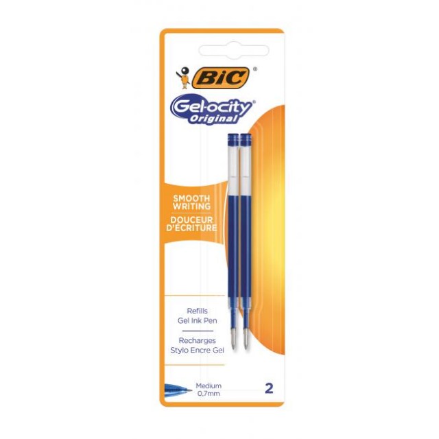 Náhradná náplň do gélového rollera BIC Gel modrá 2ks_1
