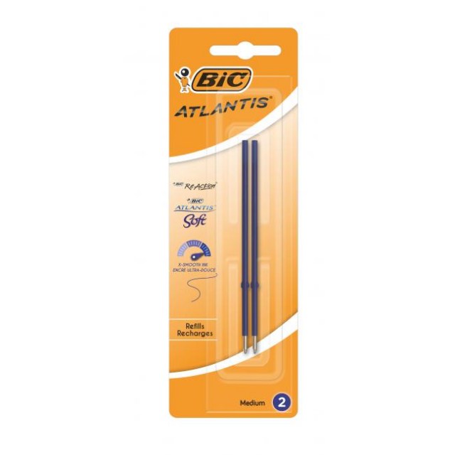Náhradná náplň do guľôčkového pera BIC modrá 2ks_1