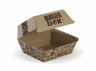 BurgerBox / Hamburger / ks 130x130x110 s potlačou 50ks - balené fólia