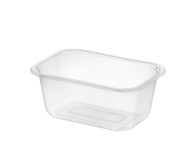 Miska na jedlo zatavovacia 1dielna (160x112x66mm) [432ks], PP, Priesvitné 550 ml_1