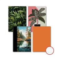 Záznamová kniha  A5 96 listov linajková, mix motívov_1