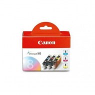 Atramentová náplň Canon CLI-8 C pre iP2400/5300/MP500/530/600/610/800 C/M/Y pack (3x400 st