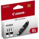 Atramentová náplň Canon CLI-551 BK pre MG 5450/6350/iP7250 black XL (500 str.)_1