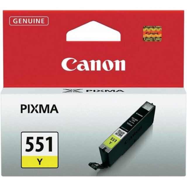 Atramentová náplň Canon CLI-551 Y pre MG 5450/6350, iP7250 yellow (330 str.)_1
