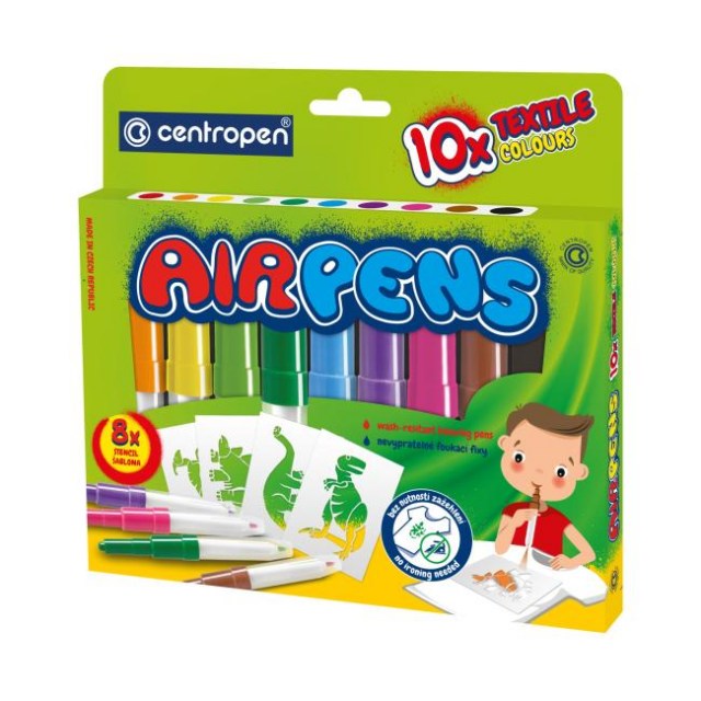 Fúkacie fixky na textil Centropen 10f_1