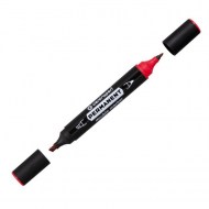 Permanentný popisovač Centropen 1666 double červený_1