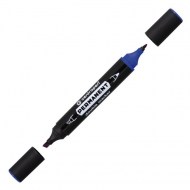 Permanentný popisovač Centropen 1666 double modrý_1