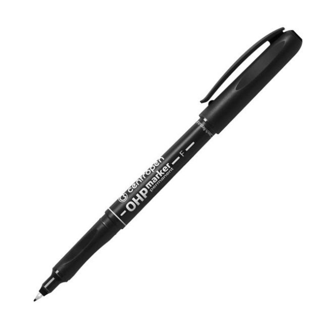 Popisovač OHP Centropen 2636 F čierny_1
