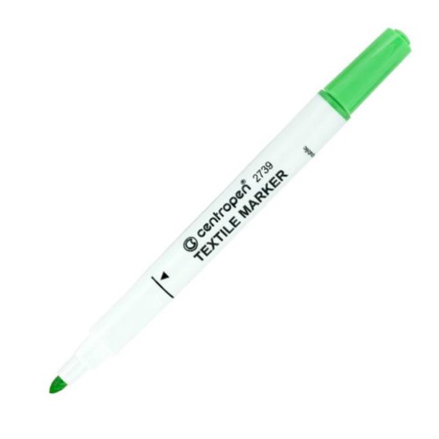 Popisovač na textil Centropen 2739 svetlozelený_1