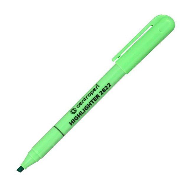 Zvýrazňovač Centropen 2822 svetlozelený_1