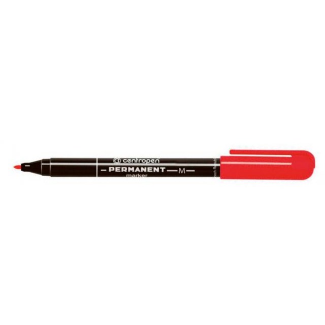 Permanentný popisovač Centropen 2846 červený_1
