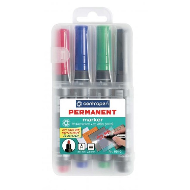 Sada permanentných popisovačov Centropen 8510/4S_1