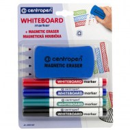 Sada popisovačov na tabule Centropen 8559/4S so stierkou_1