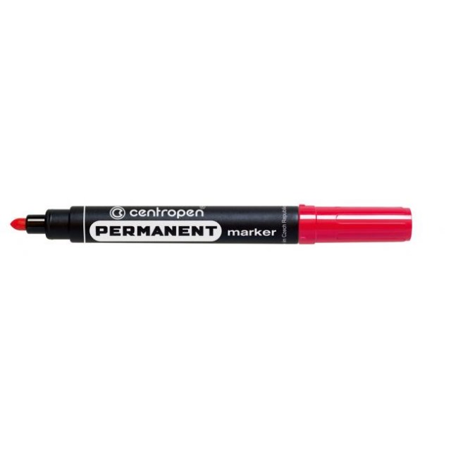 Permanentný popisovač Centropen 8566 červený_1
