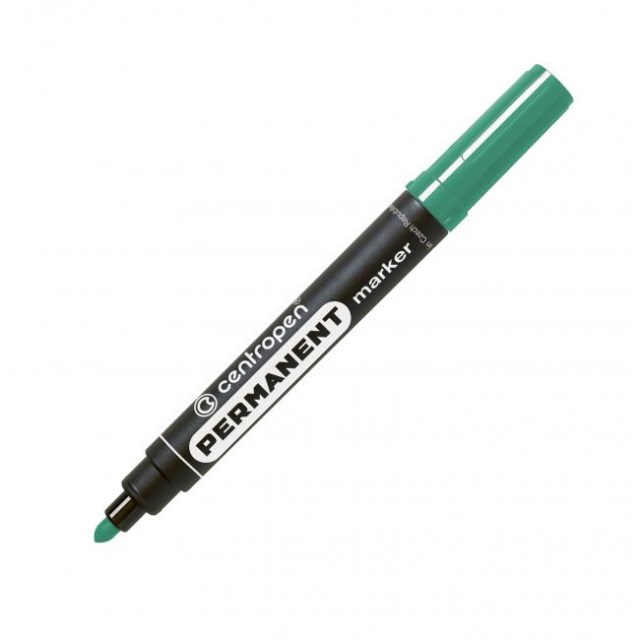 Permanentný popisovač Centropen 8566 zelený_1